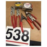 Pliers, tapes