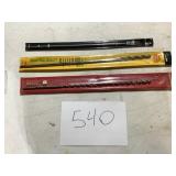 New 2 long auger drill bits, long shank drill bit