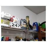 Lawn and car care, bird feeder, etc