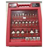 24 piece carbide master set router bits 1/4 inch