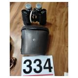 Binoculars with case
