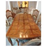 Solid wood dining table and chairs