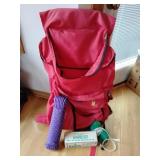 Hiking bag with rope