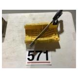 Plastic mitre box with saw