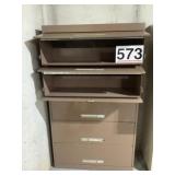 Metal storage, storage pulls out, 4 foot tall by