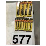 Noon steel bits, sizes vary from 10-24 to EX-6