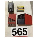 Drillbits, stud finder, staples.