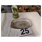 Frankoma platter and elephant light