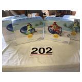 4 inflatable snow tubes