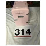 Frigidaire pink small fridge