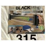Retractable table tennis set.