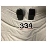 2  solar powered hanging tea lights.