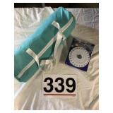 Camping tent and camping light.