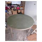 Card table and chairs