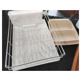 Dish rack, mini table, cereal container,  platter