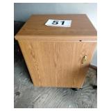 Rolling desk H 30 in., W 24 in., D 19.5 in.