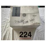 Powder room light, new in box.