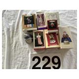 Christmas ornaments, Barbie, Tasmanian devil,