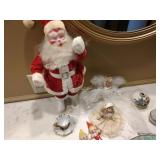 Vintage Santa, mother of peal pear paper weight
