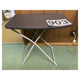 Small full down table black top