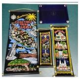 Travel scrolls and glass tray