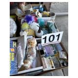 Misc. soap, razor blades, razor, hair, pants,