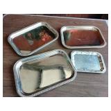 Vintage silver plated trays