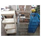 Metal and plastic shelving