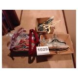 Plastic, metal, velvet hangers