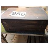 Vintage antique spool cabinet - 3 drawers - 10H