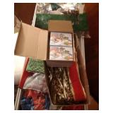 Christmas gift bags, bows, ribbon, tissue, tape,