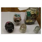 Matchbooks in jars and insulators