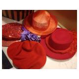 Red Hat hats and hat boxes