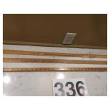 Advertising yard sticks - one is 48' and one is