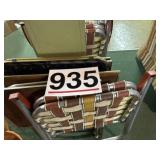 TV trays fold out chairs