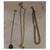 Gold toned necklaces