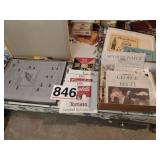 Newspapers, tin prints, calendars, etc
