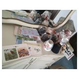 Lamp shades, candles, coasters and misc