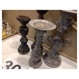 Candle pillars - 2 pair