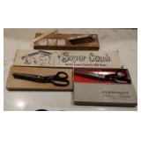 Pinking shears, lint brushes and lg comb