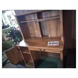 Computer desk with drawer and cabinet - 56.5T x
