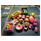 Children's trucks and toys