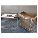 Magazine rack and waste basket - metal