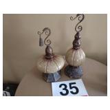 Resin and metal decor