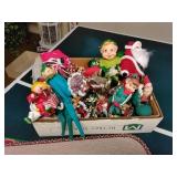 Christmas elves, Santa's, tree decor, rugs, etc