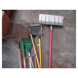 Shovel, rakes, hoes