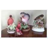 Cardinals and Robin figurines