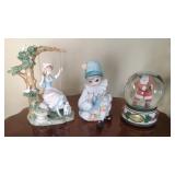 Musical figurines and Coca Cola waterball