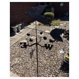 Outdoor metal weathervane