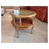 Mid 20th century brass mesh and leather French